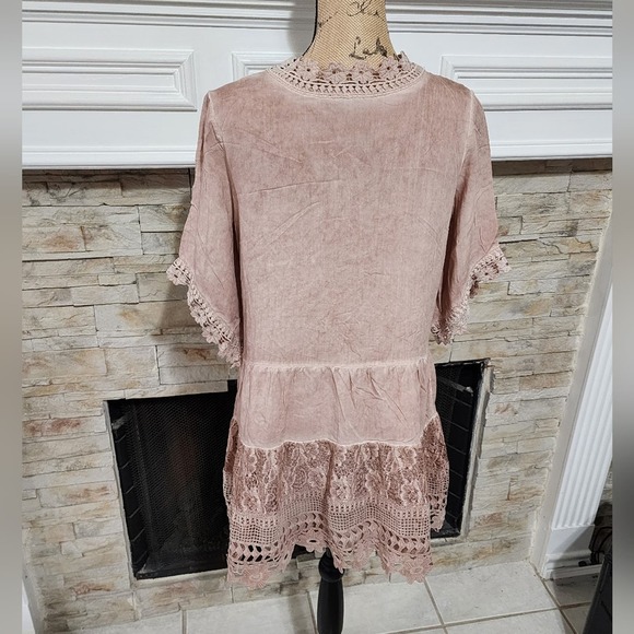 Boston Proper embroidered lace boho flapper style gorgeous dress size medium - Picture 3 of 9